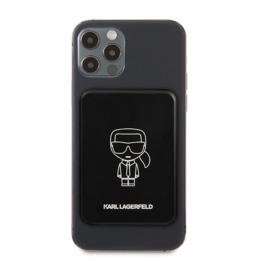 Karl Lagerfeld Karl Lagerfeld Magsafe Compatible Powerbank - 5W 3000mAh - Zwart Karl Lagerfeld Karl Lagerfeld Magsafe Compatible Powerbank - 5W 3000mAh - Zwart