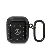 Mercedes-Benz Mercedes-Benz Airpods - Airpods 2 Case - Stars Pattern Small - Zwart Mercedes-Benz Mercedes-Benz Airpods - Airpods 2 Case - Stars Pattern Small - Zwart