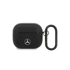 Mercedes-Benz Airpods 3 Case - Genuine Leather - Stars Pattern - Black