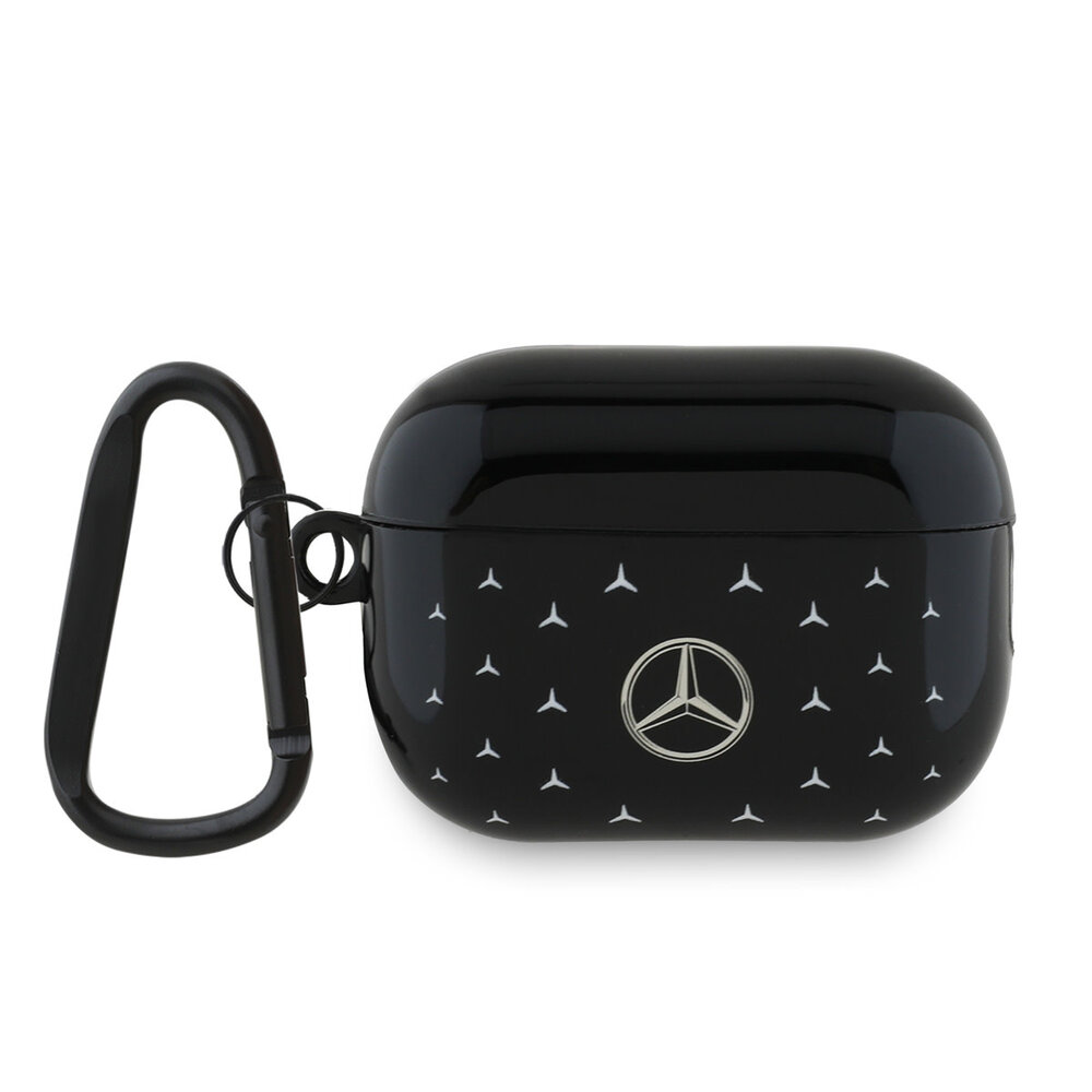 Mercedes-Benz Mercedes-Benz Airpods Pro & Pro 2 Case - Stars Pattern Small - Noir