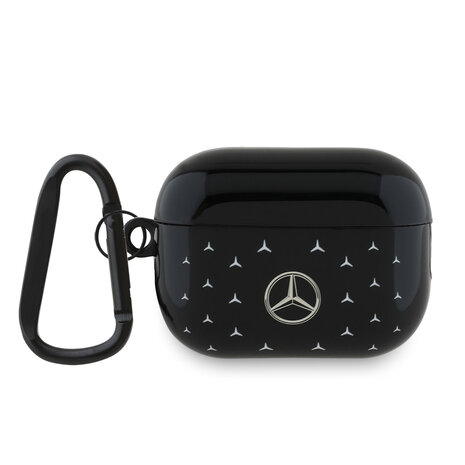 Mercedes-Benz Mercedes-Benz Airpods Pro & Pro 2 Case - Stars Pattern Small - Noir
