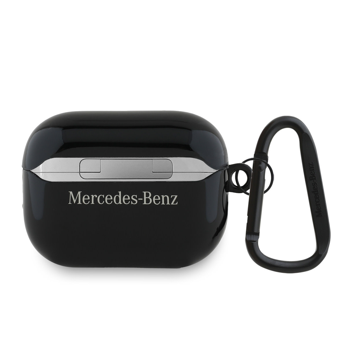 Mercedes-Benz Mercedes-Benz AirPods Pro & Pro 2 Case - Stars Pattern Small - Zwart, foto 2 van 4