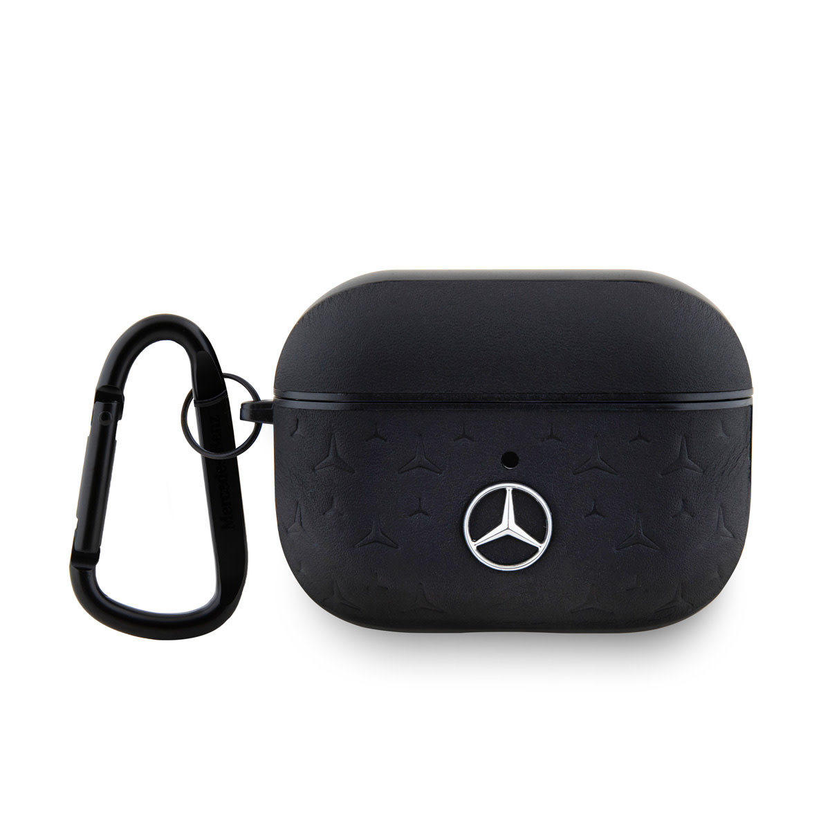 Mercedes-Benz Mercedes-Benz AirPods Pro & Pro 2 Case - Genuine Leather - Stars Pattern - Zwart