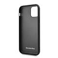 Mercedes-Benz Mercedes-Benz iPhone 11 Pro Backcover hoesje - Genuine Leather - Perforated Bow Line - Zwart