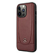 Mercedes-Benz Mercedes-Benz iPhone 13 Pro Back-Cover hul - Genuine Leather - Perforated - Rot Mercedes-Benz Mercedes-Benz iPhone 13 Pro Back-Cover hul - Genuine Leather - Perforated - Rot