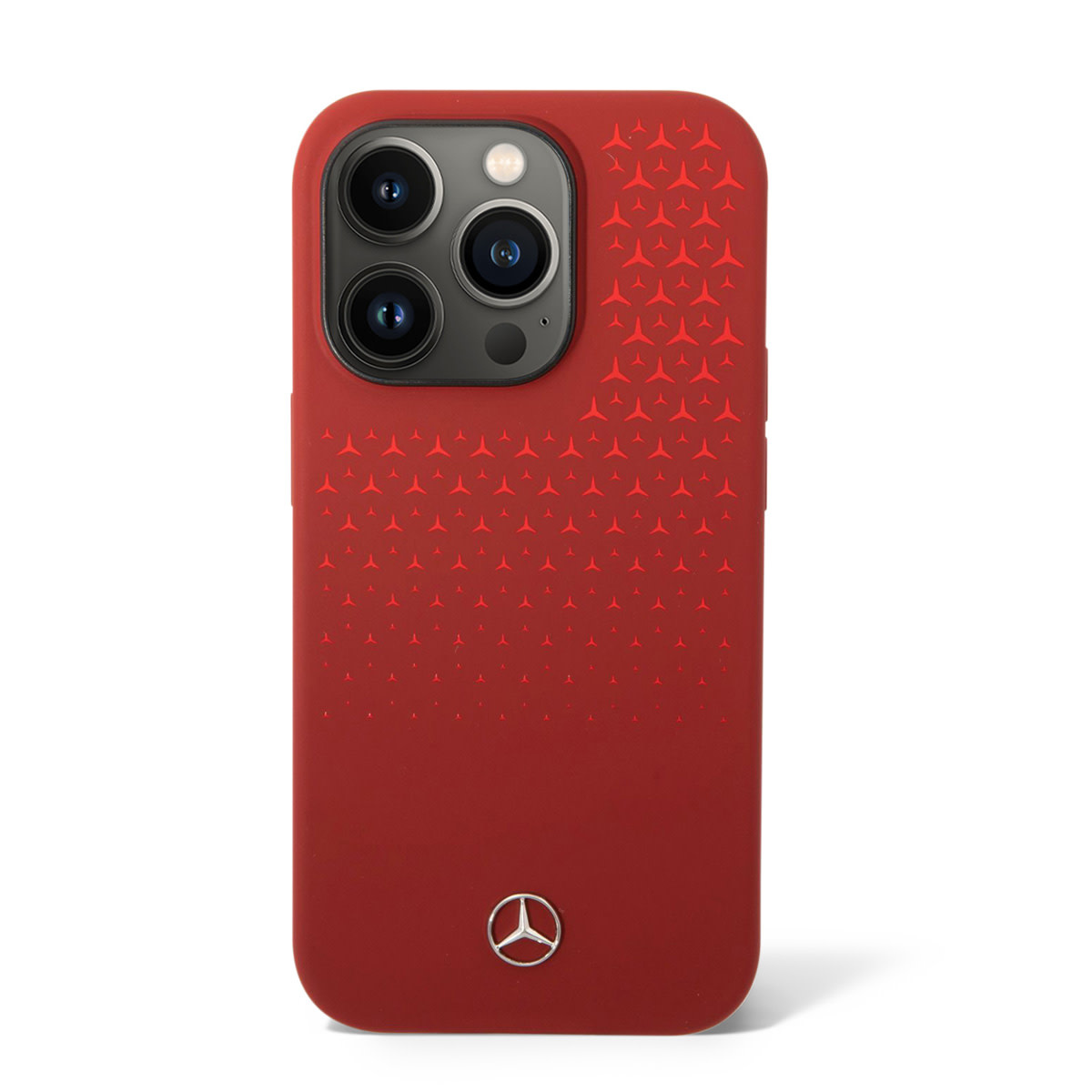 Mercedes-Benz Mercedes-Benz iPhone 14 Pro Backcover hoesje - Double Layer - Gradient Star Pattern Vertical - Rood, foto 2 van 5