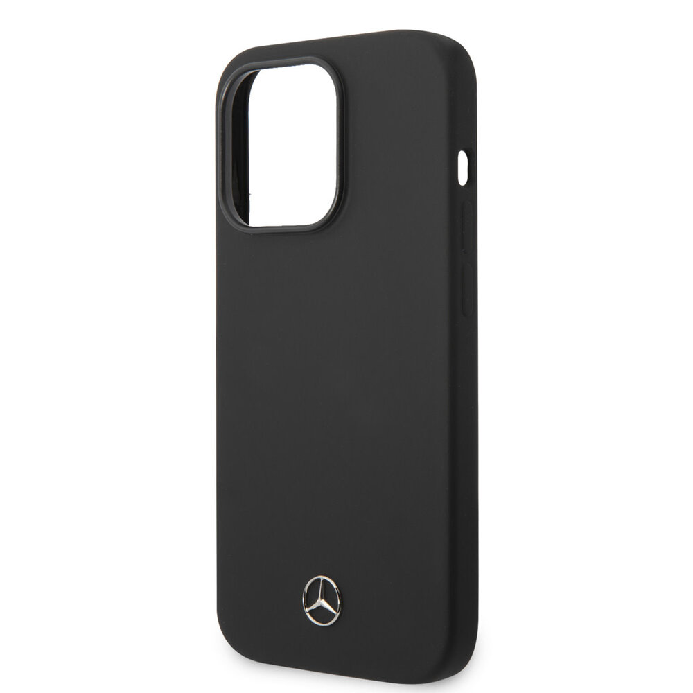 Mercedes-Benz Mercedes-Benz iPhone 14 Pro Back cover coque - Silicone - Noir Mercedes-Benz Mercedes-Benz iPhone 14 Pro Back cover coque - Silicone - Noir