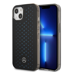 Mercedes-Benz iPhone 14 Plus & 15 Plus Back cover case - Double Layer - Gradient Star Pattern - Black