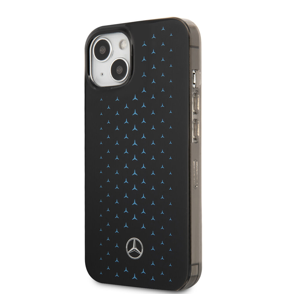Mercedes-Benz Mercedes-Benz iPhone 14 Plus & 15 Plus Back-Cover hul - Double Layer - Gradient Star Pattern - Schwarz Mercedes-Benz Mercedes-Benz iPhone 14 Plus & 15 Plus Back-Cover hul - Double Layer - Gradient Star Pattern - Schwarz