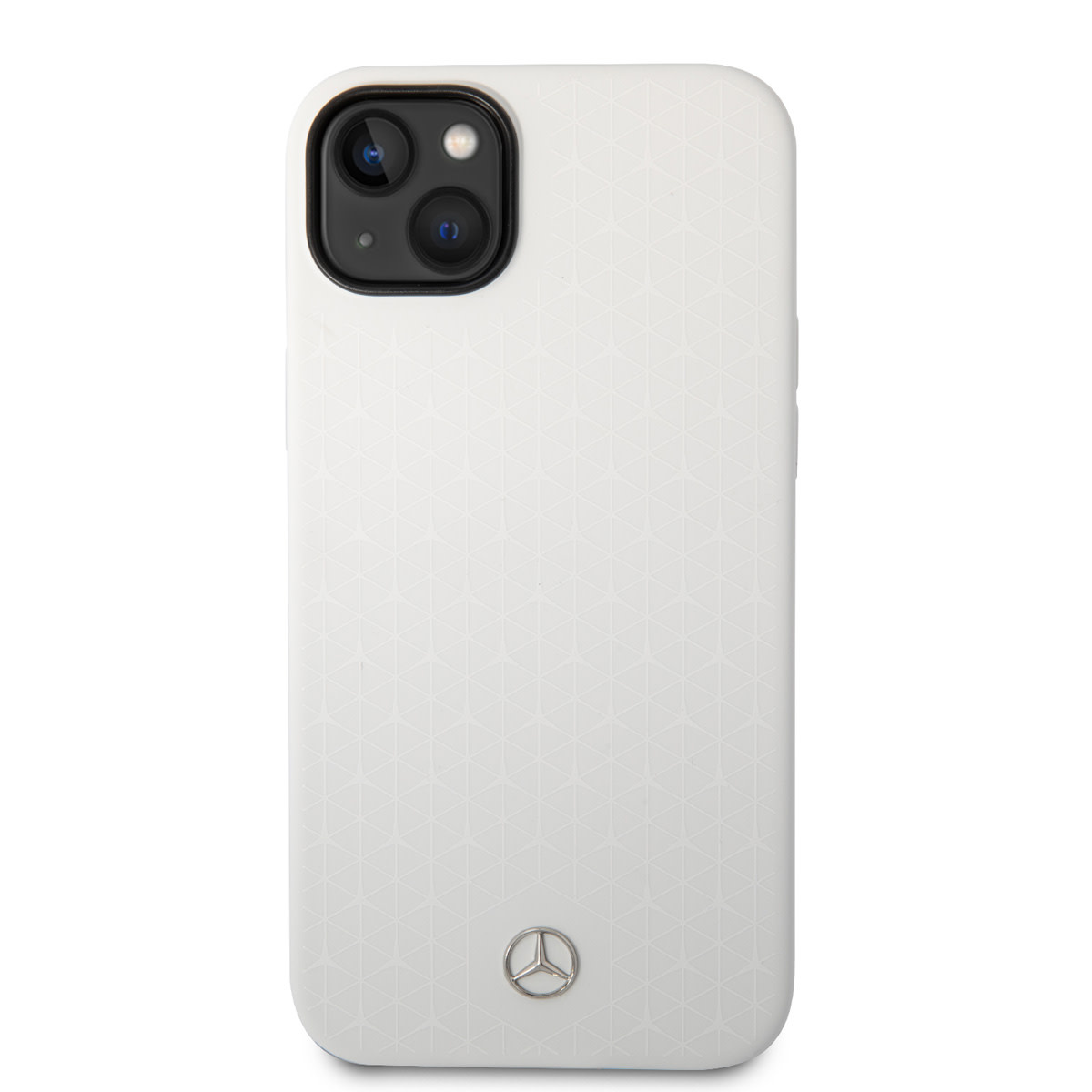 Mercedes-Benz Mercedes-Benz iPhone 14 Plus & 15 Plus Backcover hoesje - Silicone - Star Pattern Large - Wit, foto 3 van 6