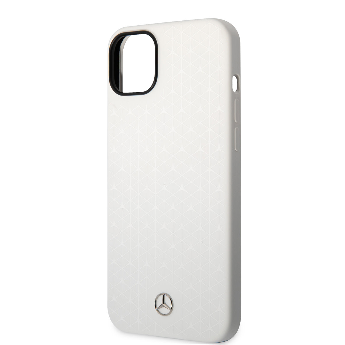 Mercedes-Benz Mercedes-Benz iPhone 14 Plus & 15 Plus Backcover hoesje - Silicone - Star Pattern Large - Wit, foto 5 van 6
