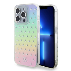 Mercedes-Benz iPhone 15 Pro Back cover case - Iridescent - Stars Pattern - Transparent