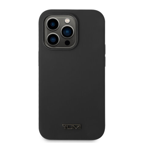 Tumi Tumi iPhone 14 Pro Backcover hoesje - Liquid Silicone - Zwart Tumi Tumi iPhone 14 Pro Backcover hoesje - Liquid Silicone - Zwart
