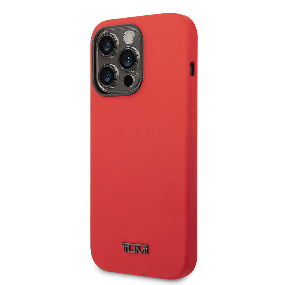 Tumi Tumi iPhone 14 Pro Backcover hoesje - Liquid Silicone - Rood Tumi Tumi iPhone 14 Pro Backcover hoesje - Liquid Silicone - Rood