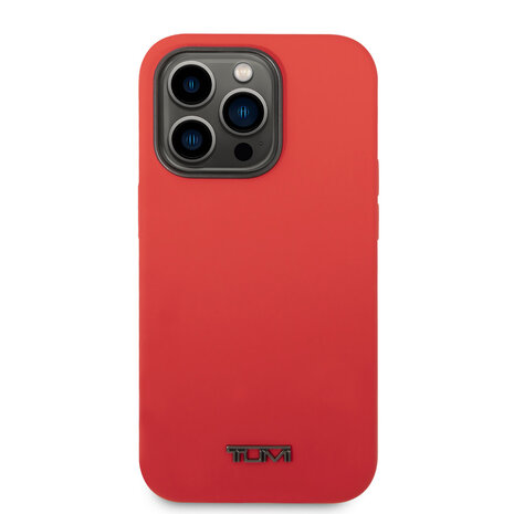 Tumi Tumi iPhone 14 Pro Backcover hoesje - Liquid Silicone - Rood Tumi Tumi iPhone 14 Pro Backcover hoesje - Liquid Silicone - Rood