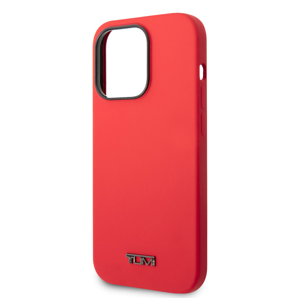 Tumi Tumi iPhone 14 Pro Backcover hoesje - Liquid Silicone - Rood Tumi Tumi iPhone 14 Pro Backcover hoesje - Liquid Silicone - Rood
