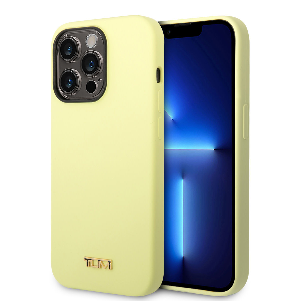 Tumi Tumi iPhone 14 Pro Backcover hoesje - Liquid Silicone - Women Collection - Geel