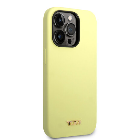 Tumi Tumi iPhone 14 Pro Back cover coque - Liquid Silicone - Women Collection - Jaune Tumi Tumi iPhone 14 Pro Back cover coque - Liquid Silicone - Women Collection - Jaune