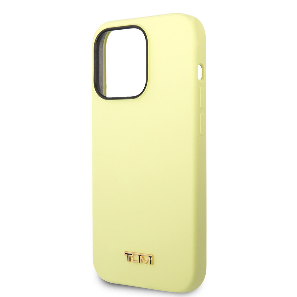 Tumi Tumi iPhone 14 Pro Back cover coque - Liquid Silicone - Women Collection - Jaune Tumi Tumi iPhone 14 Pro Back cover coque - Liquid Silicone - Women Collection - Jaune