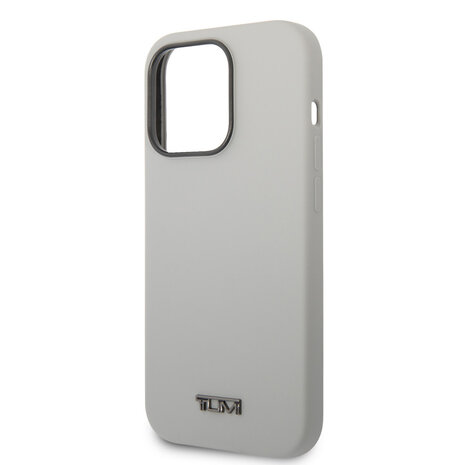 Tumi Tumi iPhone 14 Pro Backcover hoesje - Magsafe - Liquid Silicone - Grijs Tumi Tumi iPhone 14 Pro Backcover hoesje - Magsafe - Liquid Silicone - Grijs