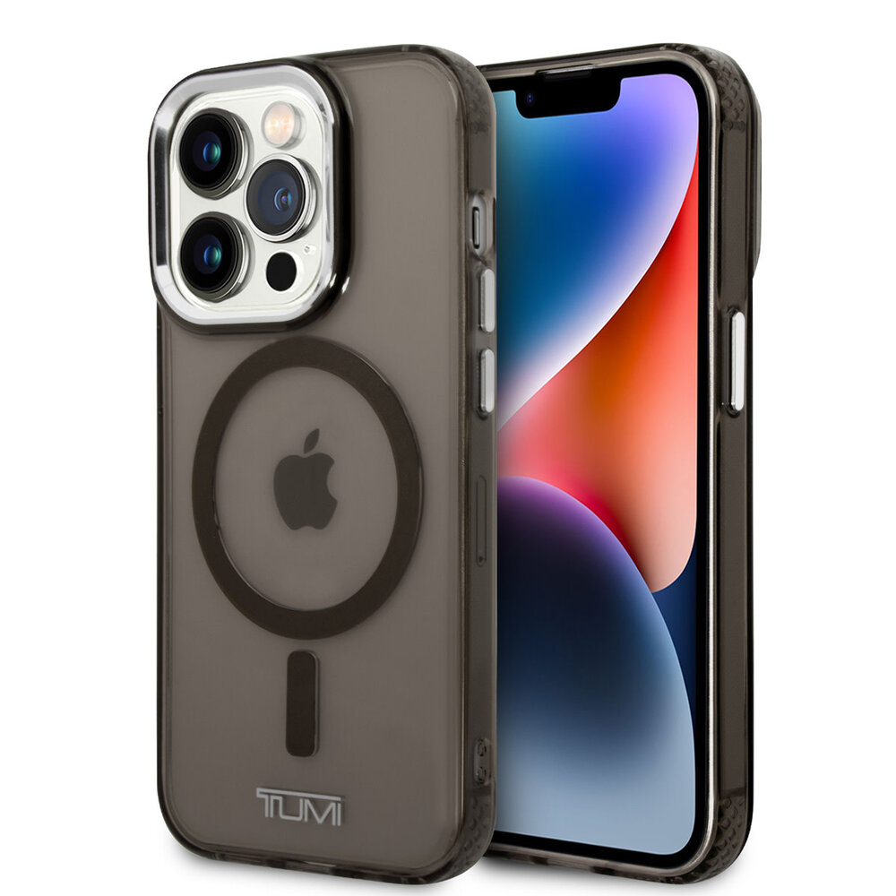 Tumi Tumi iPhone 14 Pro Back cover coque - Magsafe Clear Case - Noir Tumi Tumi iPhone 14 Pro Back cover coque - Magsafe Clear Case - Noir