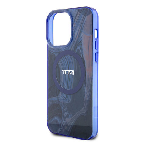 Tumi Tumi iPhone 15 Pro Back cover case - Magsafe - Double Layer - Liquid Print - Blue Tumi Tumi iPhone 15 Pro Back cover case - Magsafe - Double Layer - Liquid Print - Blue