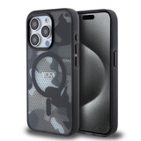 Tumi Tumi iPhone 15 Pro Back-Cover hul - Magsafe - Frosted Camouflage Design - Schwarz Tumi Tumi iPhone 15 Pro Back-Cover hul - Magsafe - Frosted Camouflage Design - Schwarz