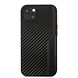 AMG AMG iPhone 14 & 13 Backcover hoesje - Carbon Effect - Leather & Red Stitching - Zwart AMG AMG iPhone 14 & 13 Backcover hoesje - Carbon Effect - Leather & Red Stitching - Zwart