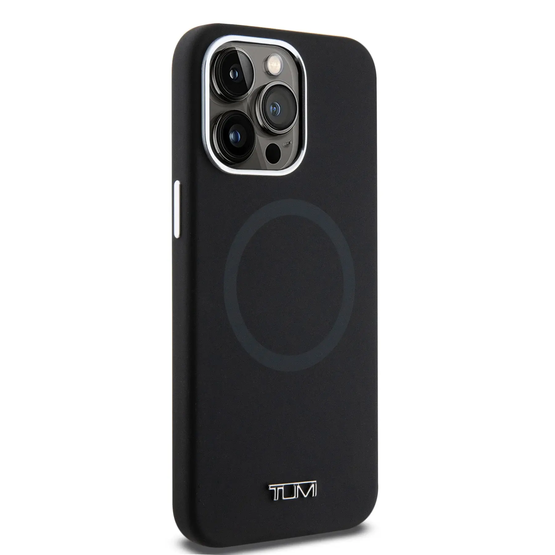 Tumi Tumi iPhone 15 Pro Backcover hoesje - Magsafe - Silicone - Zwart, foto 2 van 4