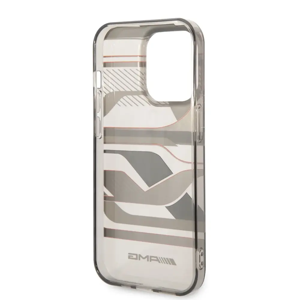 AMG AMG iPhone 14 & 13 Back cover case - Double Layer - Expressive Red Graphic Design - Transparent