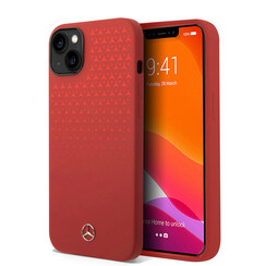 Mercedes-Benz iPhone 14 Plus & 15 Plus Back-Cover hul - Double Layer - Gradient Star Pattern Vertical - Rot