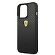 Ferrari Ferrari iPhone 13 Pro Backcover hoesje - Carbon - Metal Logo - Zwart Ferrari Ferrari iPhone 13 Pro Backcover hoesje - Carbon - Metal Logo - Zwart