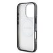 AMG AMG iPhone 16 Pro Back cover case - Magsafe - Double Layer - White Circle - Transparent AMG AMG iPhone 16 Pro Back cover case - Magsafe - Double Layer - White Circle - Transparent