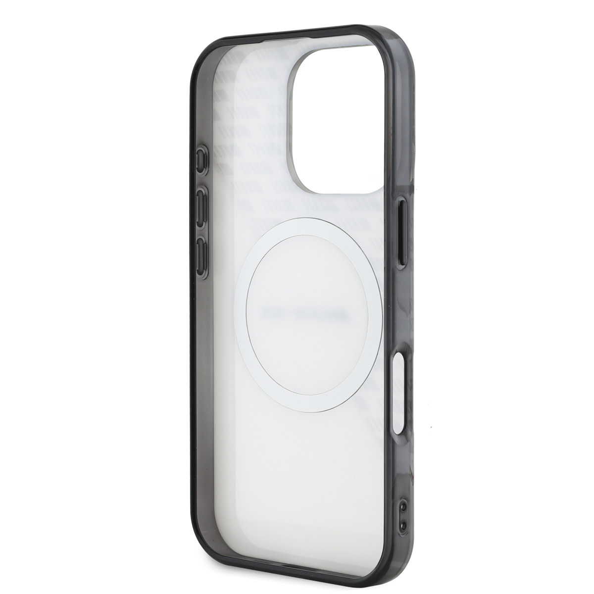 AMG AMG iPhone 16 Pro Backcover hoesje - Magsafe - Double Layer - White Circle - Transparant, foto 6 van 6