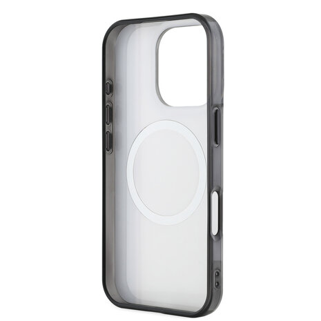 AMG AMG iPhone 16 Pro Back cover case - Magsafe - Double Layer - Red Line - White AMG AMG iPhone 16 Pro Back cover case - Magsafe - Double Layer - Red Line - White