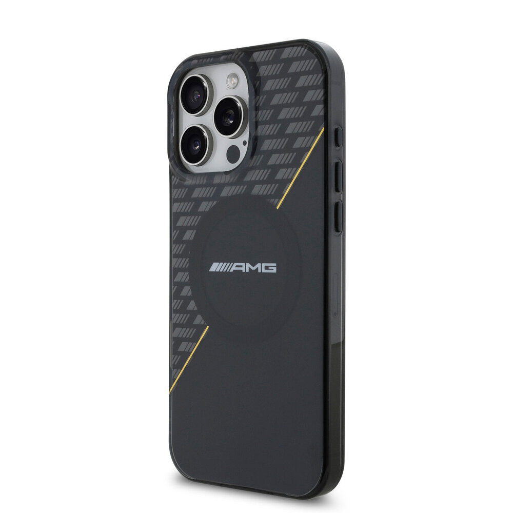 AMG AMG iPhone 16 Pro Max Backcover hoesje - Magsafe - Double Layer - Zwart AMG AMG iPhone 16 Pro Max Backcover hoesje - Magsafe - Double Layer - Zwart