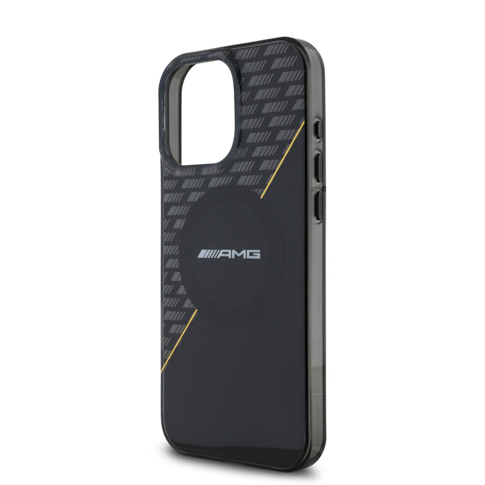 AMG AMG iPhone 16 Pro Max Backcover hoesje - Magsafe - Double Layer - Zwart AMG AMG iPhone 16 Pro Max Backcover hoesje - Magsafe - Double Layer - Zwart
