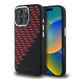 AMG AMG iPhone 16 Pro Max Backcover hoesje - Magsafe - Silicone Rhombs - Zwart AMG AMG iPhone 16 Pro Max Backcover hoesje - Magsafe - Silicone Rhombs - Zwart