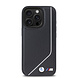 BMW BMW iPhone 16 Pro Max Back-Cover hul - Magsafe - Perforated - Twisted White Line - Schwarz
