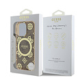 Guess Guess iPhone 16 Pro Max Backcover hoesje - Magsafe - Peony 4G - Bruin