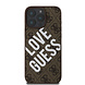 Guess Guess iPhone 16 Pro Max Back-Cover hul - Magsafe 4G - LOVE GUESS - Braun Guess Guess iPhone 16 Pro Max Back-Cover hul - Magsafe 4G - LOVE GUESS - Braun