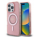 Guess Guess iPhone 16 Pro Max Back cover coque - Magsafe IML - Rhinestones - Rose Guess Guess iPhone 16 Pro Max Back cover coque - Magsafe IML - Rhinestones - Rose