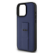 Tumi Tumi iPhone 16 Pro Max Back cover case - Leather with Grip Stand - Embossed Balistic Pattern - Blue