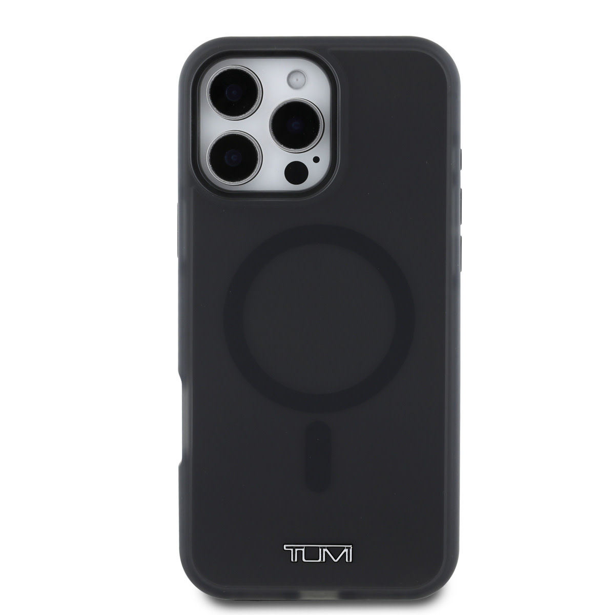 Tumi Tumi iPhone 16 Pro Backcover hoesje - Magsafe - Shockproof - Transparent Frosted - Zwart, foto 3 van 6