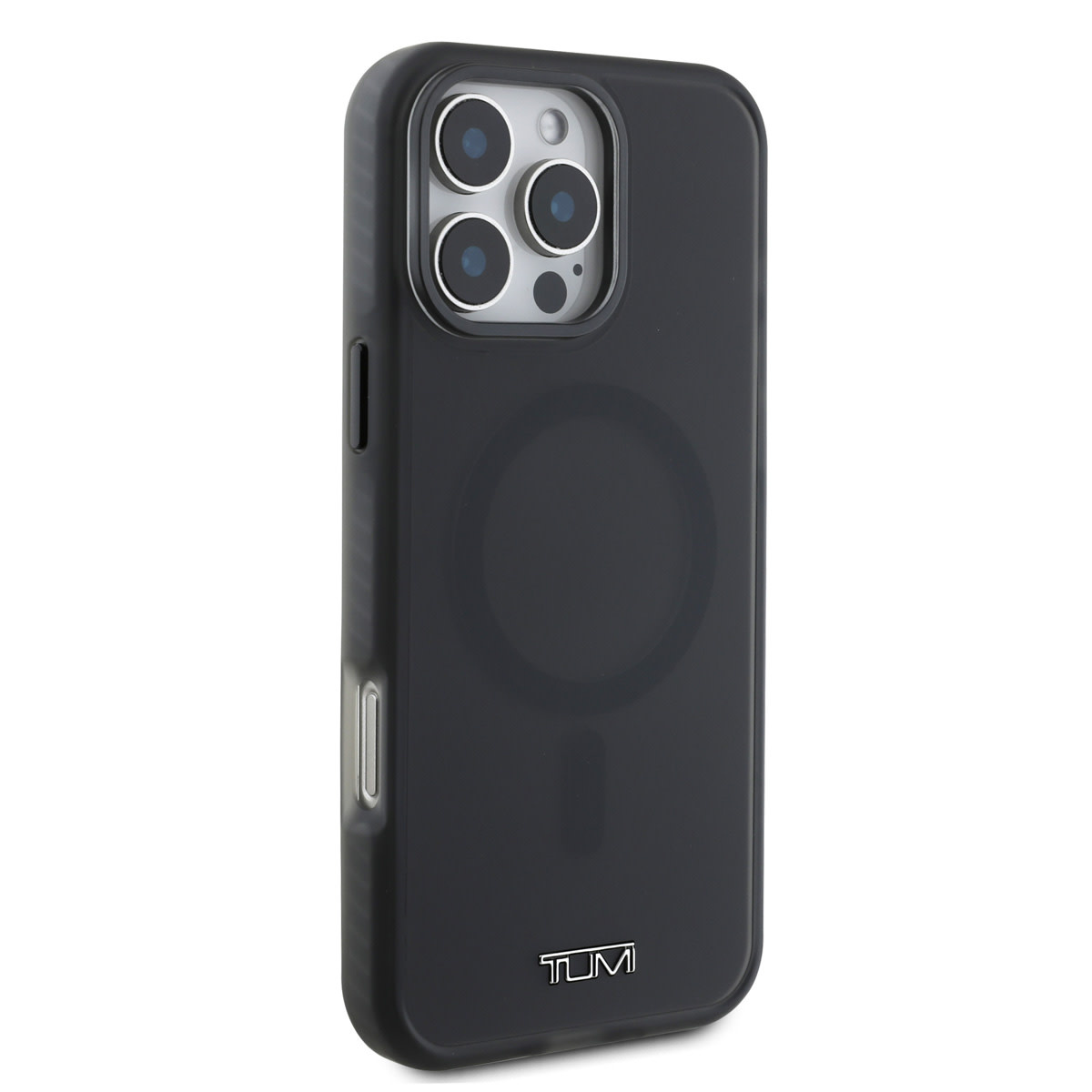 Tumi Tumi iPhone 16 Pro Backcover hoesje - Magsafe - Shockproof - Transparent Frosted - Zwart, foto 4 van 6