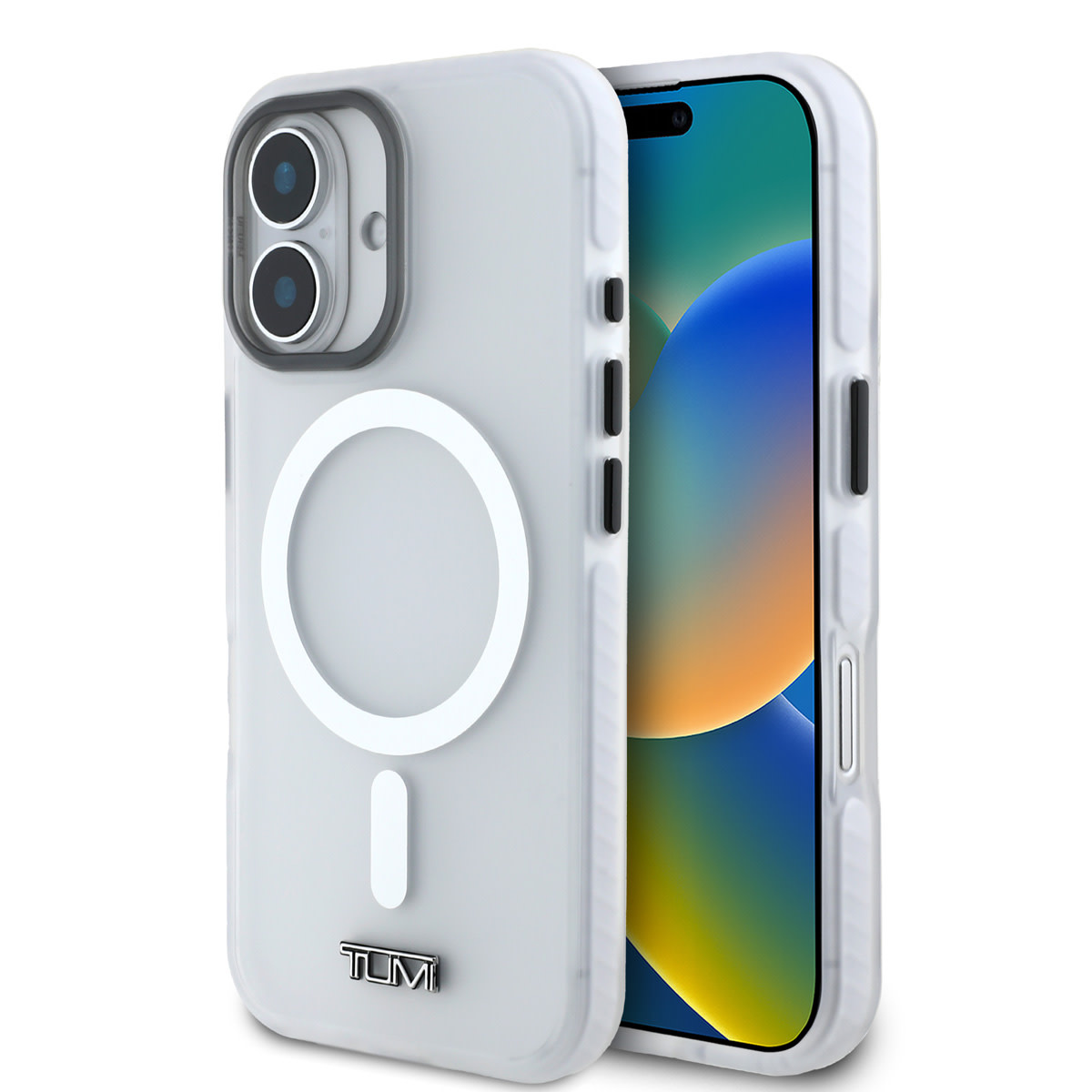 Tumi Tumi iPhone 16 Backcover hoesje - Magsafe - Shockproof - Transparent Frosted - Transparant