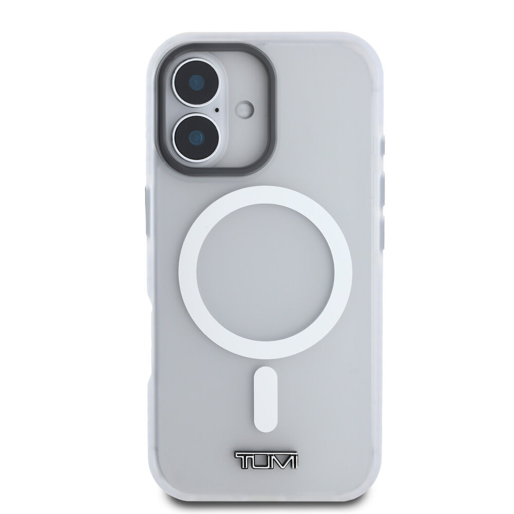 Tumi Tumi iPhone 16 Back cover coque - Magsafe - Shockproof - Transparent Frosted - Transparent Tumi Tumi iPhone 16 Back cover coque - Magsafe - Shockproof - Transparent Frosted - Transparent