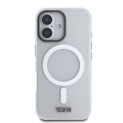 Tumi Tumi iPhone 16 Back cover coque - Magsafe - Shockproof - Transparent Frosted - Transparent Tumi Tumi iPhone 16 Back cover coque - Magsafe - Shockproof - Transparent Frosted - Transparent