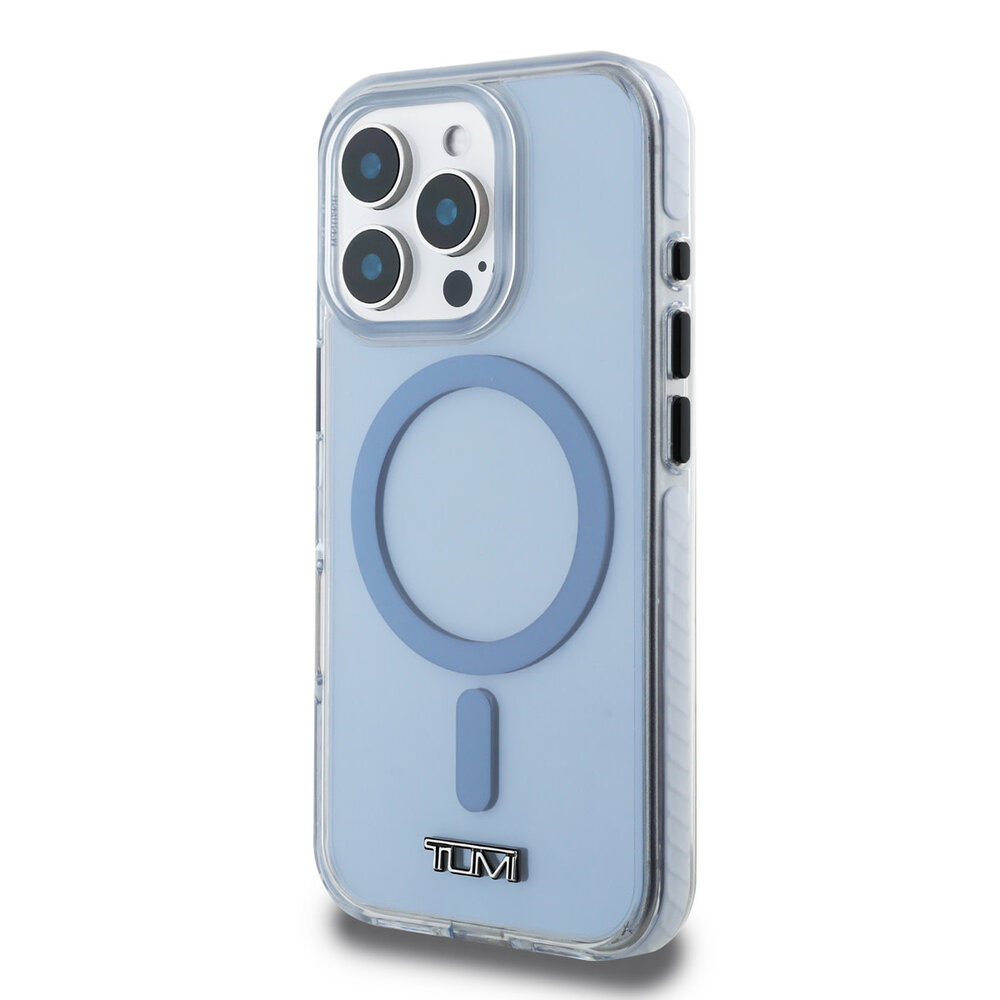 Tumi Tumi iPhone 16 Pro Max Back cover case - Magsafe - Shockproof - Transparent Glacier - Blue