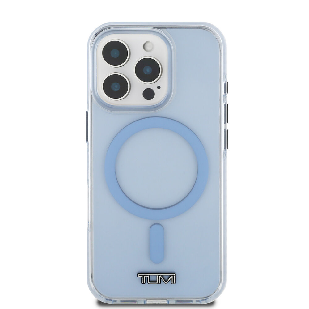 Tumi Tumi iPhone 16 Pro Max Back cover case - Magsafe - Shockproof - Transparent Glacier - Blue
